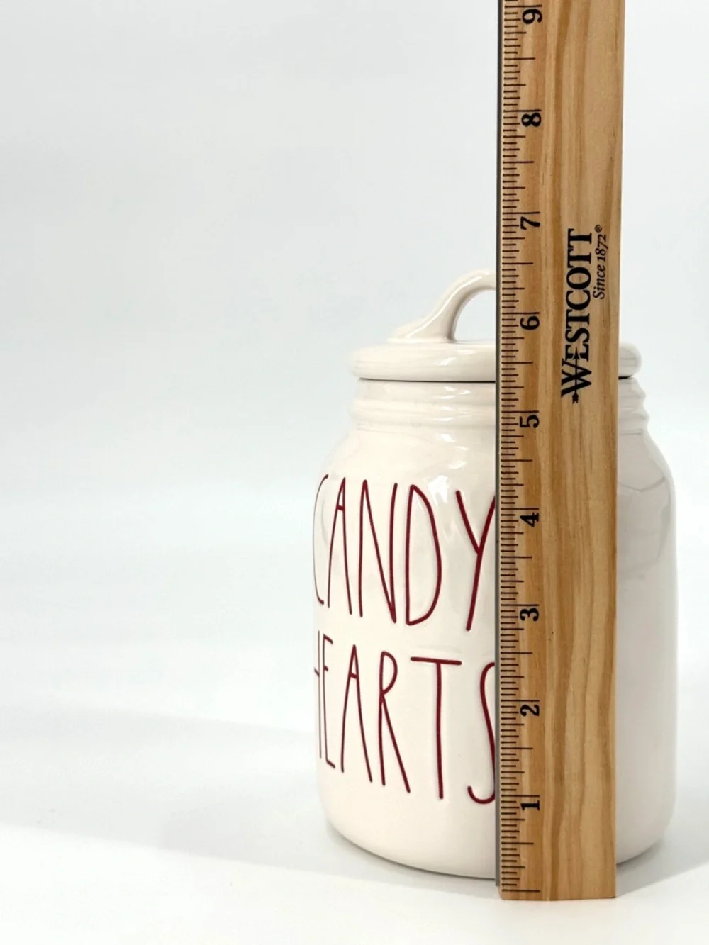 NWOB Rae Dunn Valentine Candy Hearts Lidded 6.5